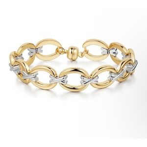 NEW Luv Aj Two Tone Chain Bracelet With Magnetic Clasp